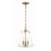 Voss 3 Light 11" Pendant in Luxe Gold