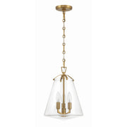 Voss 3 Light 11" Pendant in Luxe Gold