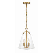 Voss 3 Light 11" Pendant in Luxe Gold
