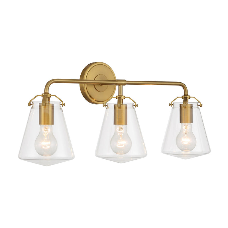Voss 3 Light 25" Bathroom Vanity in Luxe Gold