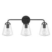 Voss 3 Light 25" Bathroom Vanity in Matte Black