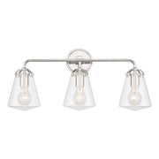 Voss 3 Light 25" Bathroom Vanity in Polished Nickel