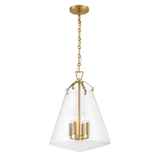Voss 4 Light 15.25" Pendant in Luxe Gold