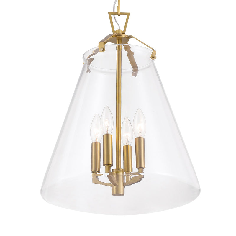 Voss 4 Light 15.25" Pendant in Luxe Gold