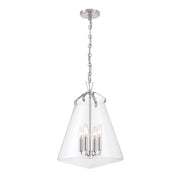 Voss 4 Light 15.25" Pendant in Polished Nickel