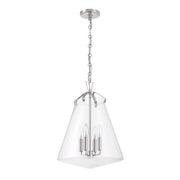 Voss 4 Light 15.25" Pendant in Polished Nickel