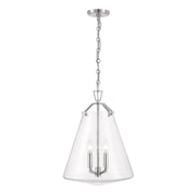 Voss 4 Light 15.25" Pendant in Polished Nickel