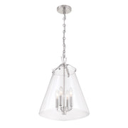 Voss 4 Light 15.25" Pendant in Polished Nickel