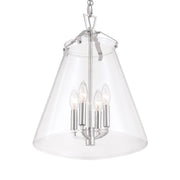 Voss 4 Light 15.25" Pendant in Polished Nickel
