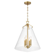 Voss 4 Light 18" Pendant in Luxe Gold