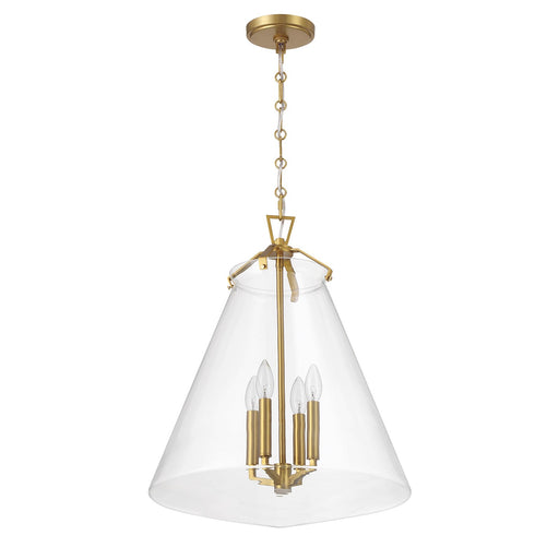 Voss 4 Light 18" Pendant in Luxe Gold