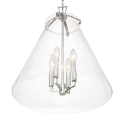 Voss 4 Light 18" Pendant in Polished Nickel