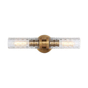 Weaver 2-Light Wall Sconce in Aged Gold Brass