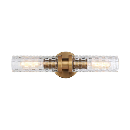 Weaver 2-Light Wall Sconce in Aged Gold Brass