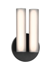 Axis 13" Tall 2-Light Wall Sconce in Matte Black