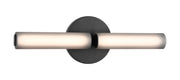 Axis 13" Tall 2-Light Wall Sconce in Matte Black