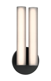 Axis 17" Tall 2-Light Wall Sconce in Matte Black