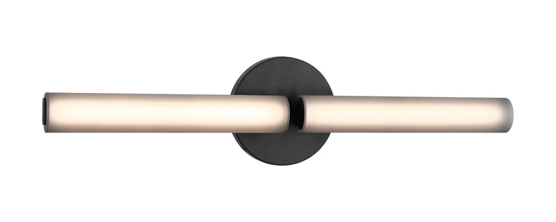 Axis 17" Tall 2-Light Wall Sconce in Matte Black