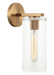Lincoln Wall Sconce in Aged Gold Brass