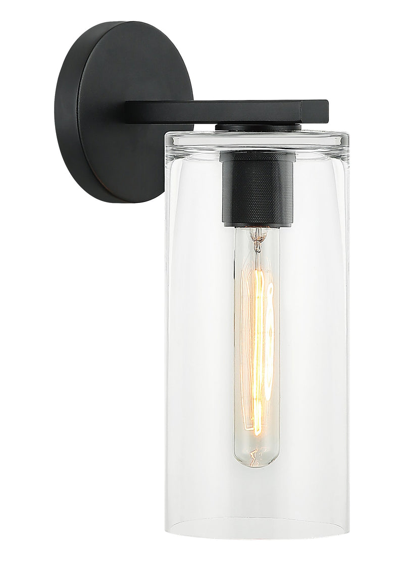 Lincoln Wall Sconce in Matte Black