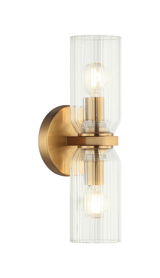 Westlock 2-Light Wall Sconce in Aged Gold Brass