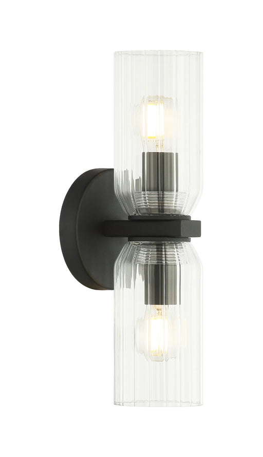 Westlock 2-Light Wall Sconce in Matte Black