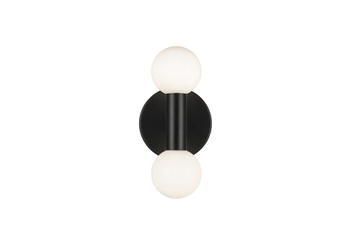 Interstellar 2-Light Wall Sconce in Matte Black
