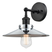Bulstrode's Workshop 8.5" Wall Sconce in Black / Chrome