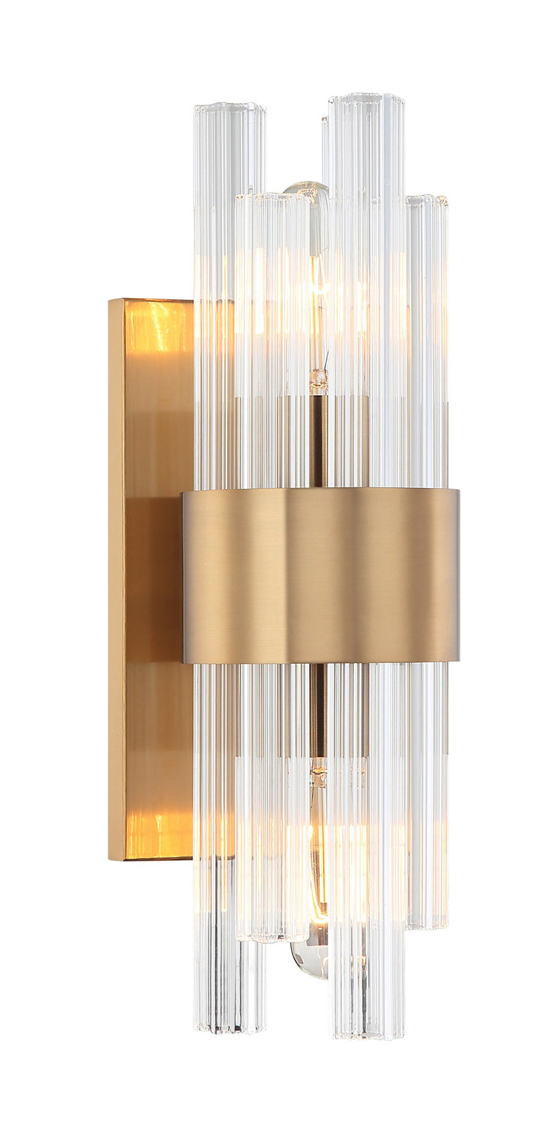 Kellan 16" Tall 2-Light Wall Sconce in Aged Gold Brass