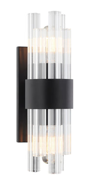 Kellan 16" Tall 2-Light Wall Sconce in Matte Black