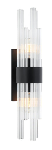 Kellan 24" Tall 2-Light Wall Sconce in Matte Black