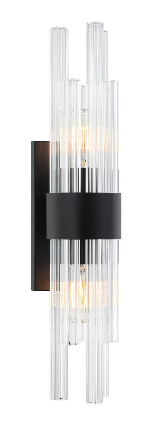 Kellan 24" Tall 2-Light Wall Sconce in Matte Black