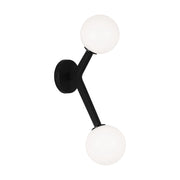 Rami 2-Light Wall Sconce in Black