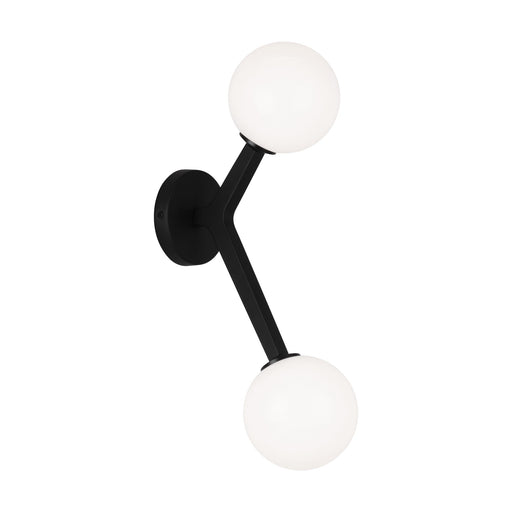 Rami 2-Light Wall Sconce in Black