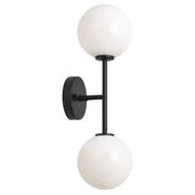 Novo 2-Light Globe Wall Sconce in Black