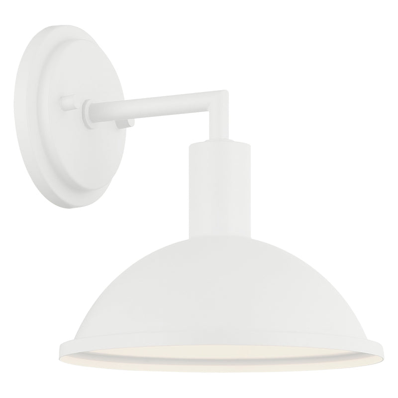 Farmley 8" Outdoor Wall Sconce in Matte White