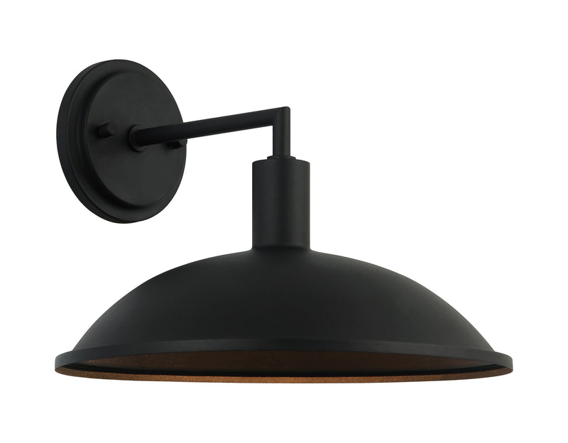 Farmley 12" Outdoor Wall Sconce in Matte Black