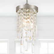 Winfield 1 Light 7" Pendant in Antique Silver in a room setting