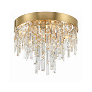 Winfield 4 Light 16" Flush Mount in Antique Gold