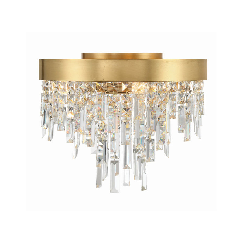 Winfield 4 Light 16" Flush Mount in Antique Gold