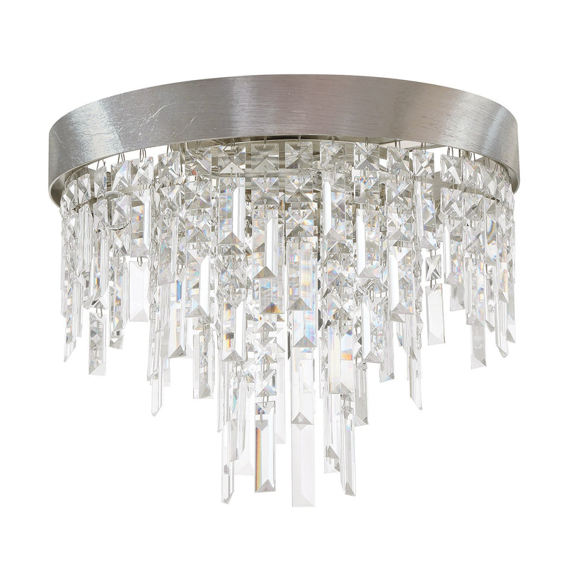 Winfield 4 Light 16" Flush Mount in Antique Silver