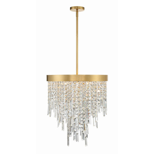 Winfield 5 Light 20" Pendant in Antique Gold