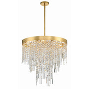 Winfield 6 Light 24" Pendant in Antique Gold