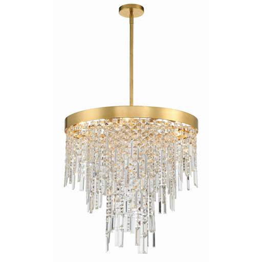 Winfield 6 Light 24" Pendant in Antique Gold