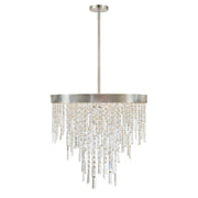 Winfield 6 Light 24" Pendant in Antique Silver