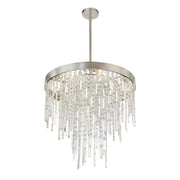Winfield 6 Light 24" Pendant in Antique Silver