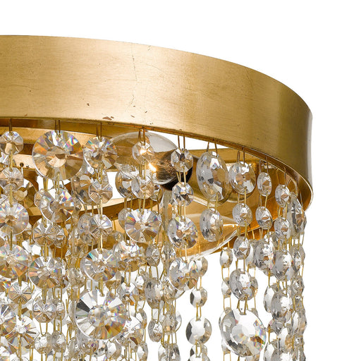 Winham 4 Light 16" Flush Mount in Antique Gold