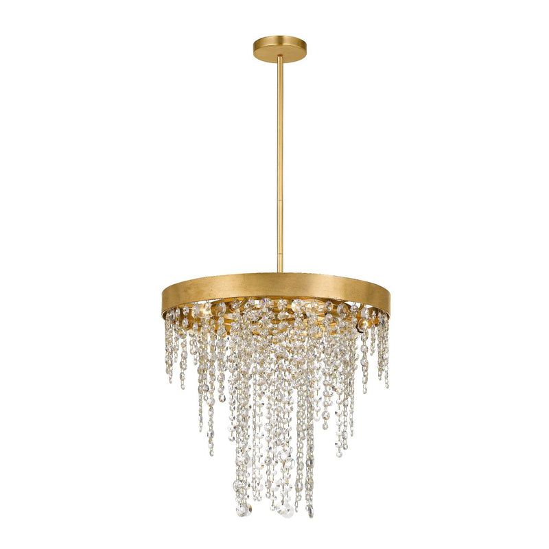 Winham 5 Light 20" Pendant in Antique Gold