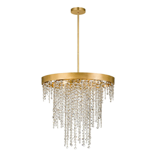 Winham 6 Light 24" Pendant in Antique Gold
