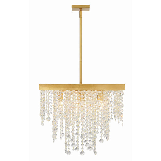 Winham 8 Light 22" Chandelier in Antique Gold